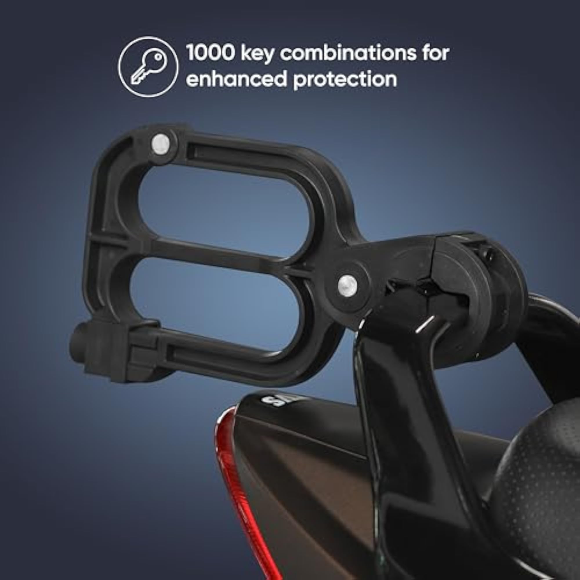 Heavy-Duty Weatherproof Anti-Theft Helmet Lock for Motorcycle